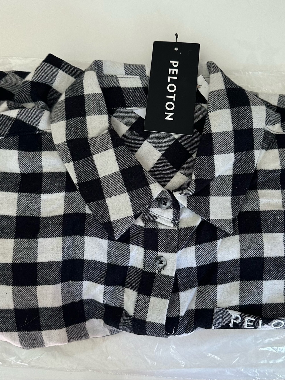 Peloton Flannel Button Down